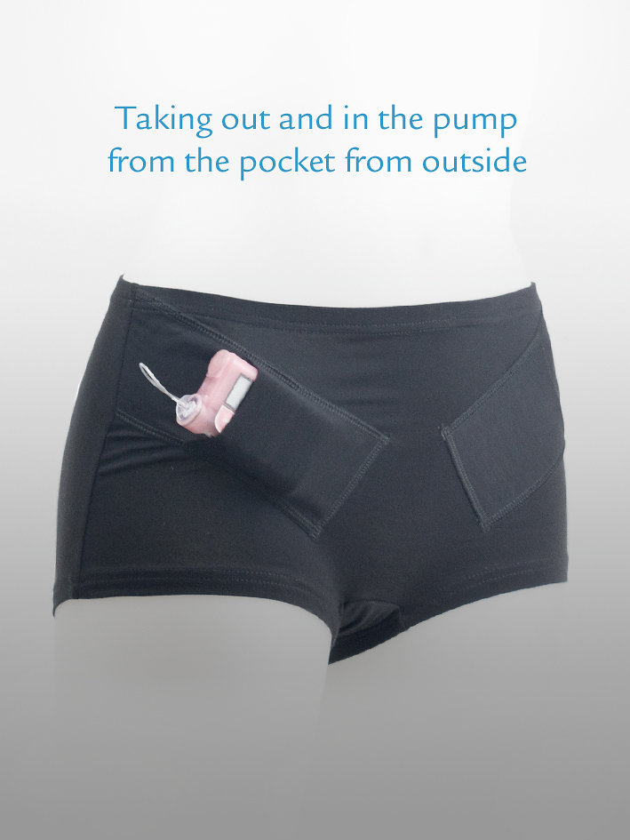 PW Boxer boxi 2 double black_pants with insulin pump pocket_7 AnnaPS